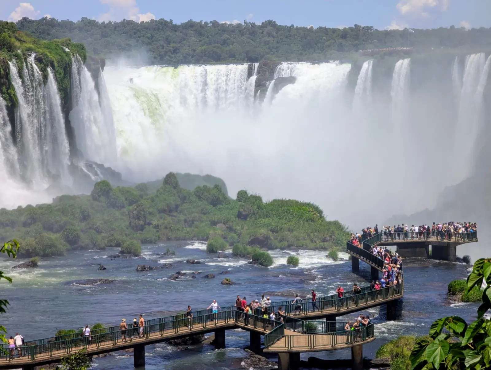Cataratas do Iguaçu vistas das passarelas