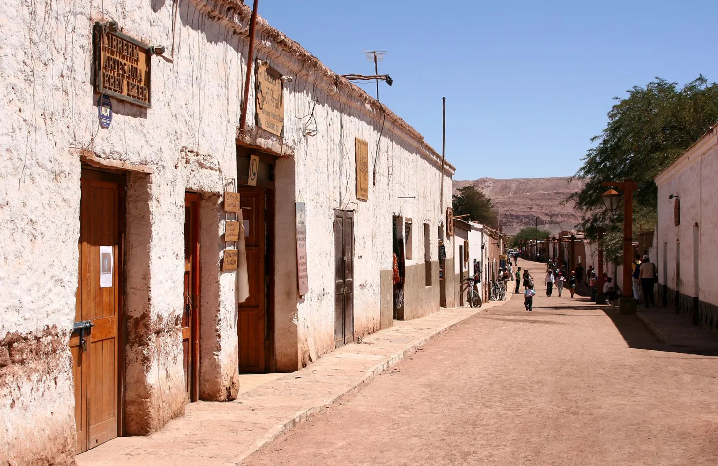 Ruas de adobe da vila de San Pedro de Atacama